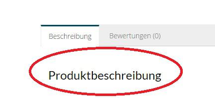 Produktbeschreibung